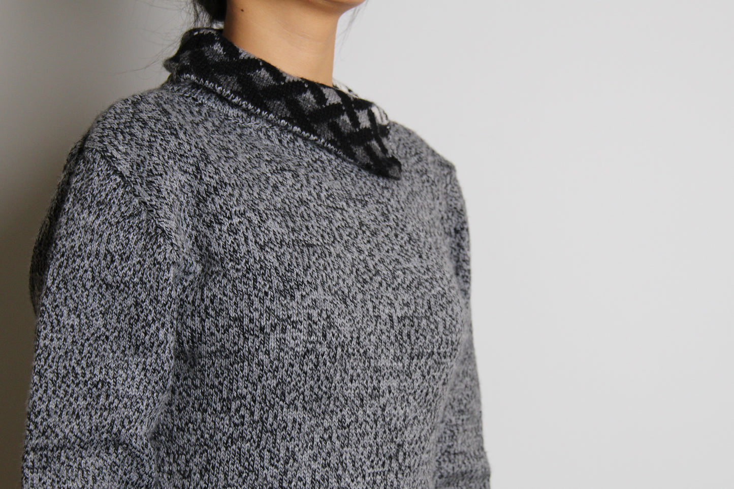 EXKLUSIV Rollkragen Pullover Grau