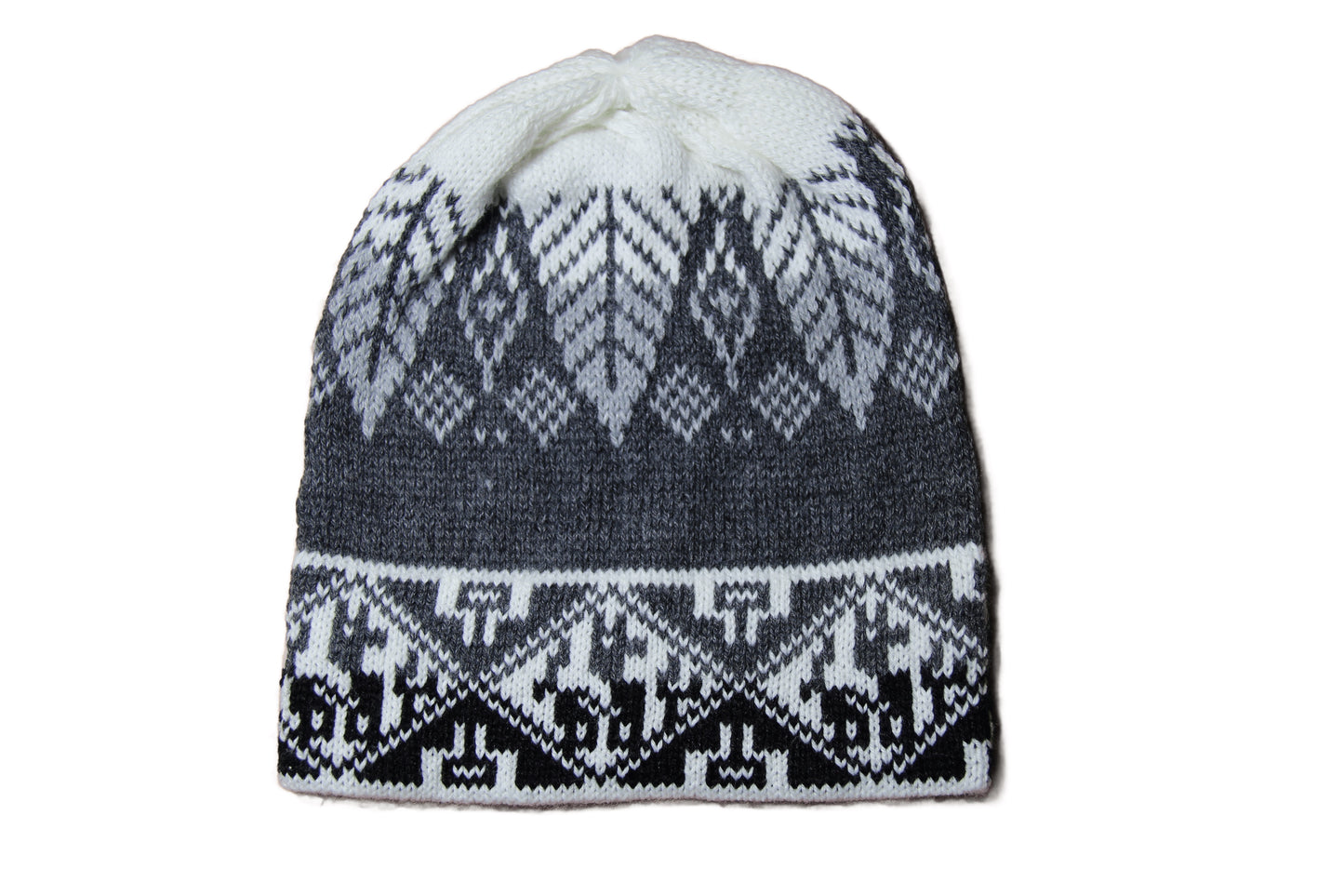 GORRO Mütze Weiss-Grau