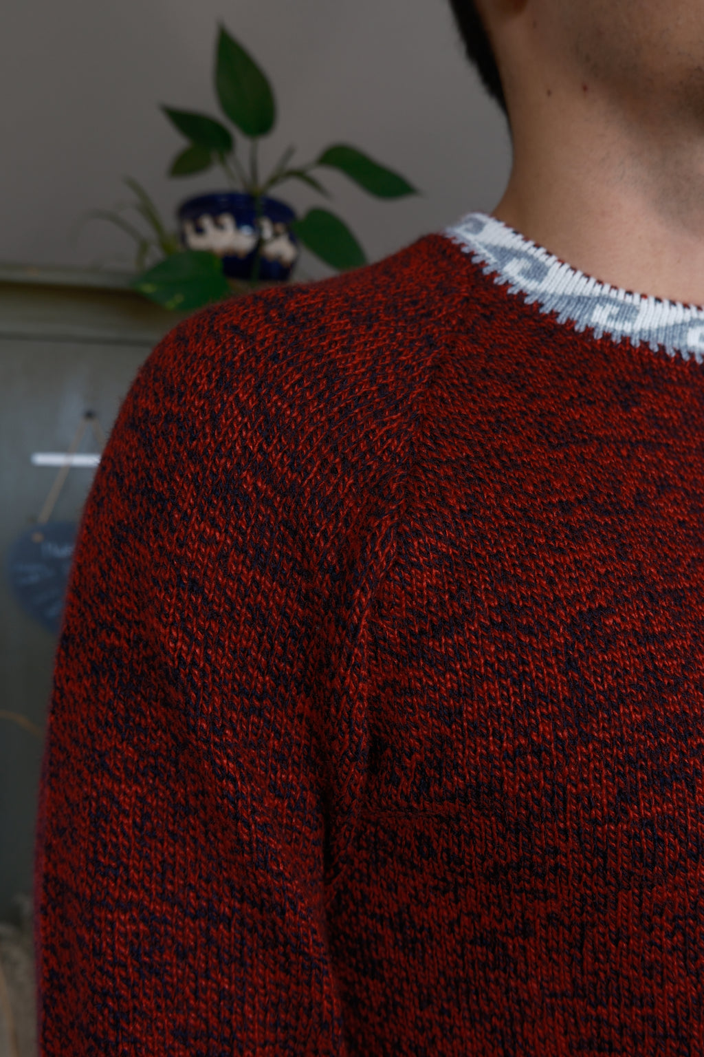 EXKLUSIV Pullover Weinrot