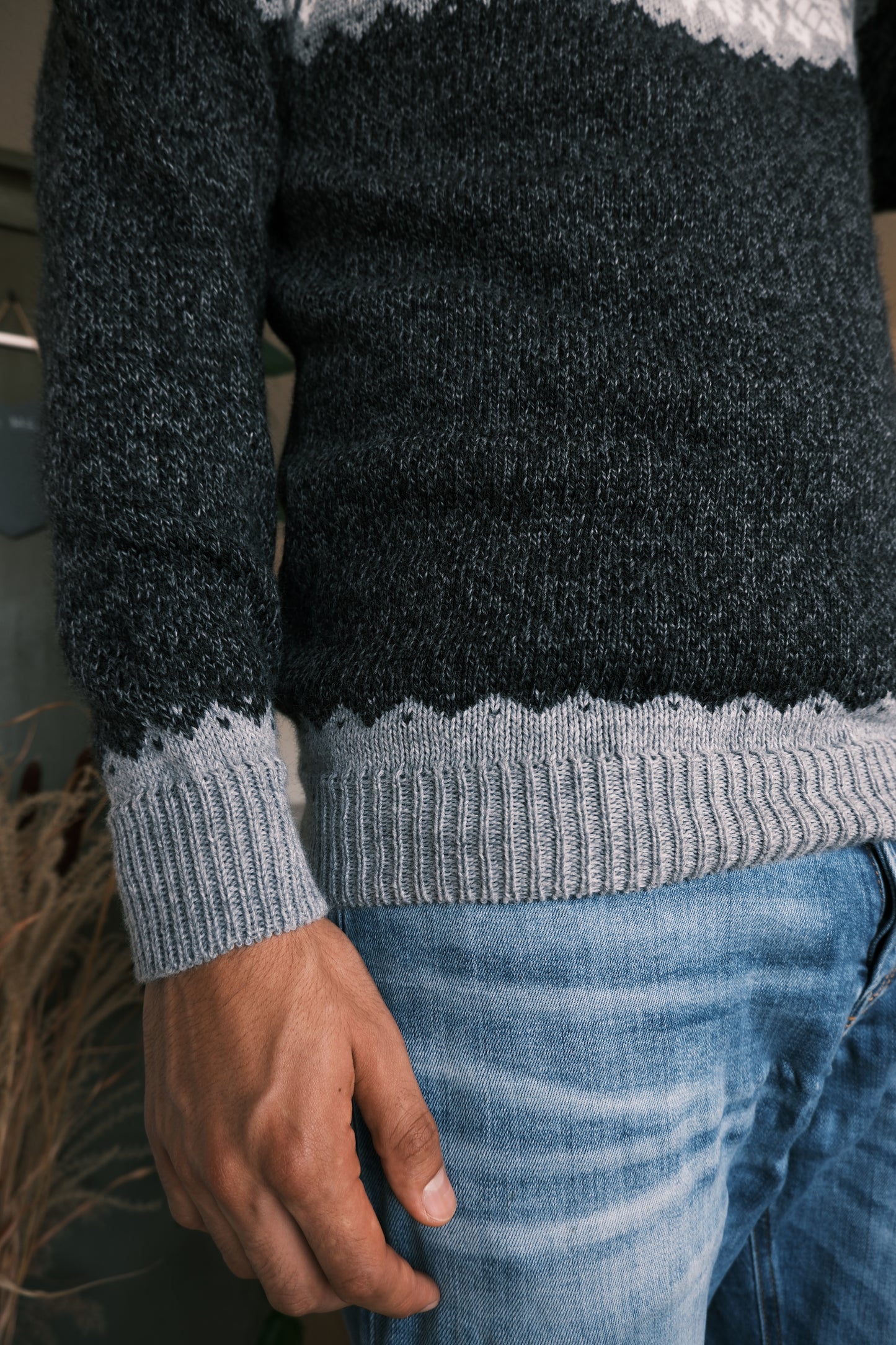 SELVA Pullover Dunkelgrau
