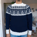 SELVA Pullover Blau-Weiss