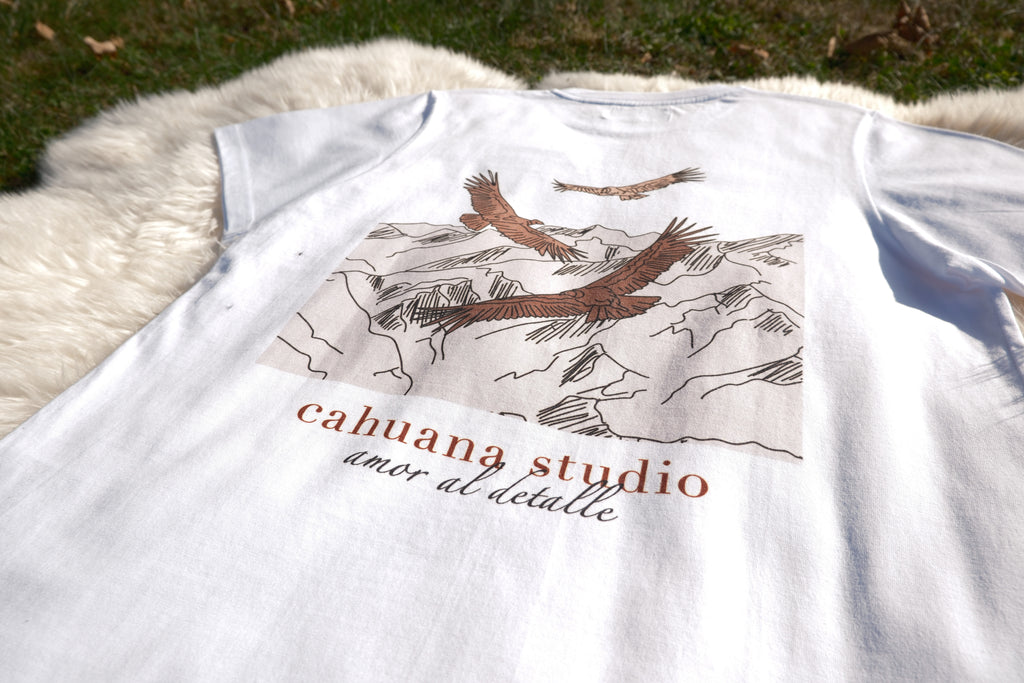 T-shirt Design "las cordilleras" Weiss
