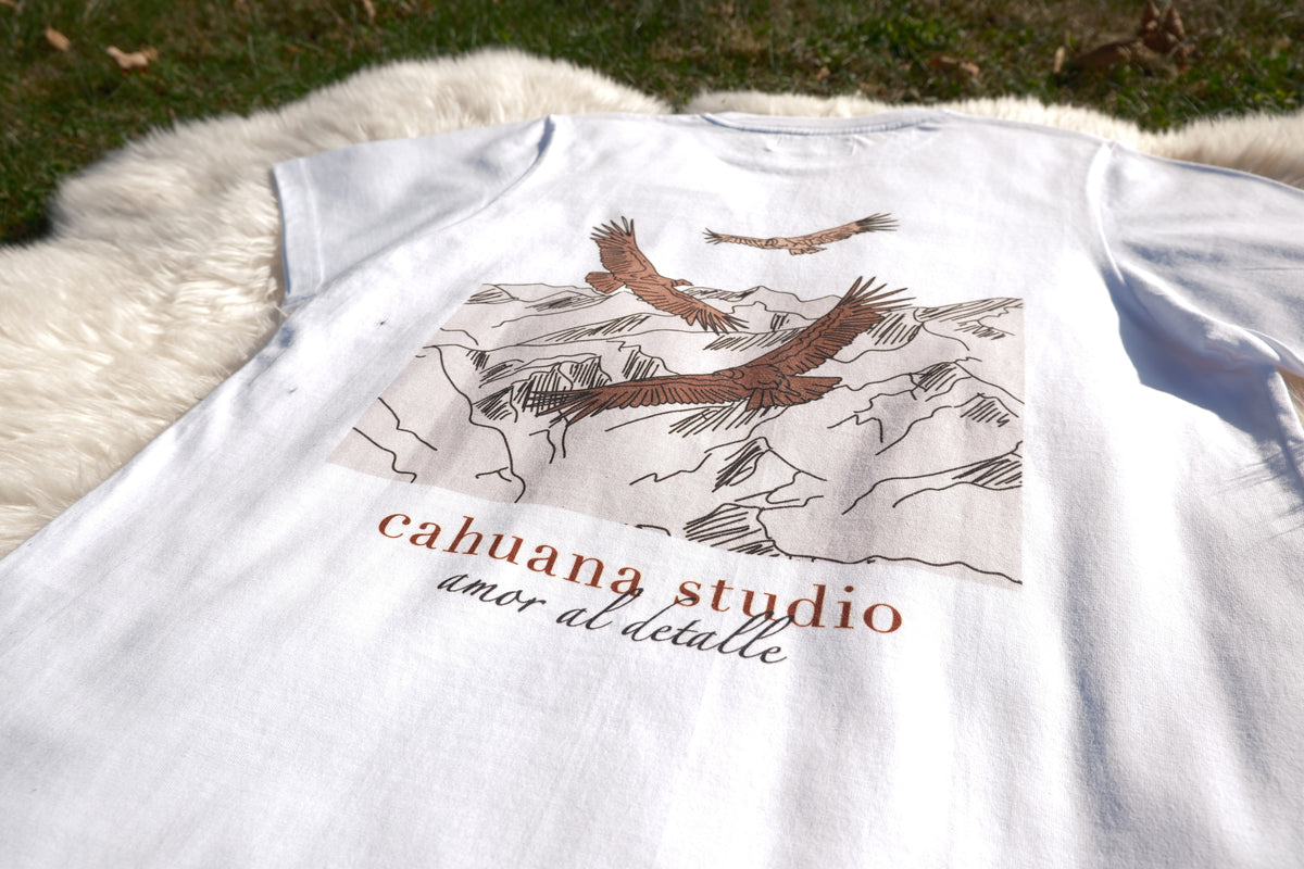 T-shirt Design "las cordilleras" Weiss