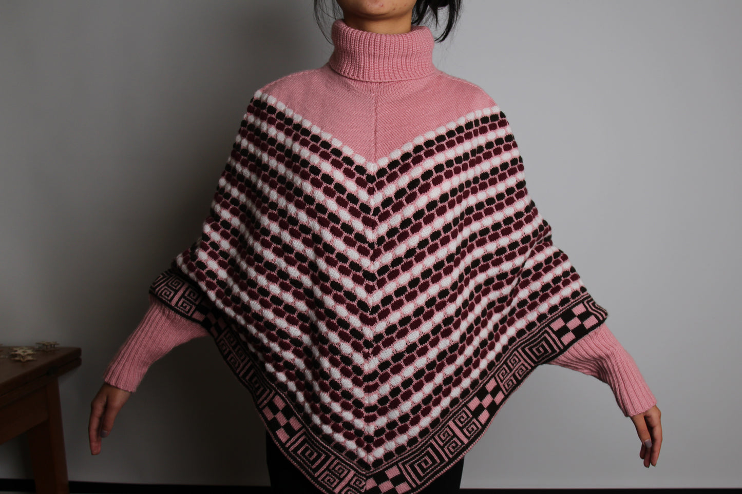 PONCHO Cape Rosa (exklusiv)