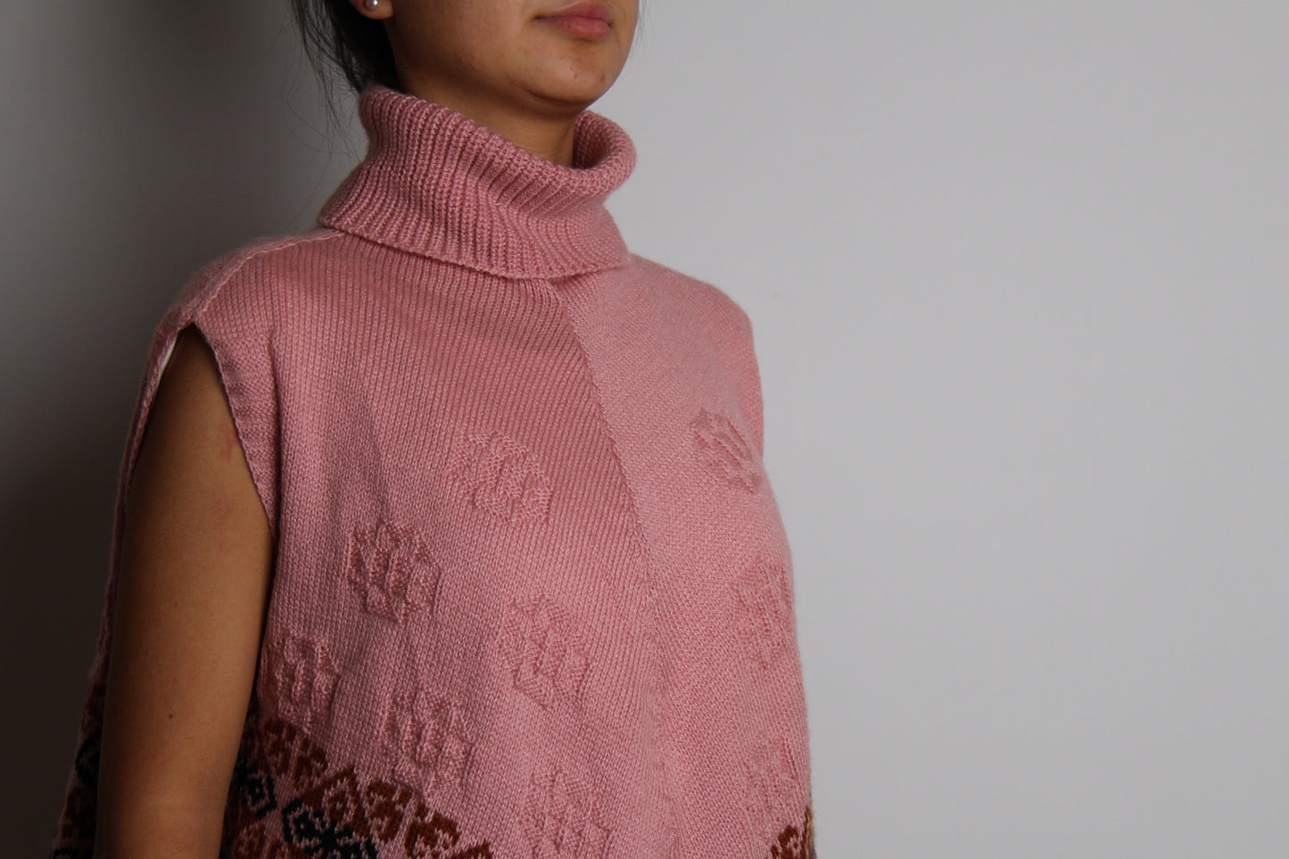 PONCHO Cape ärmellos Rosa (exklusiv)