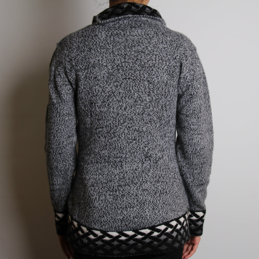 EXKLUSIV Rollkragen Pullover Grau