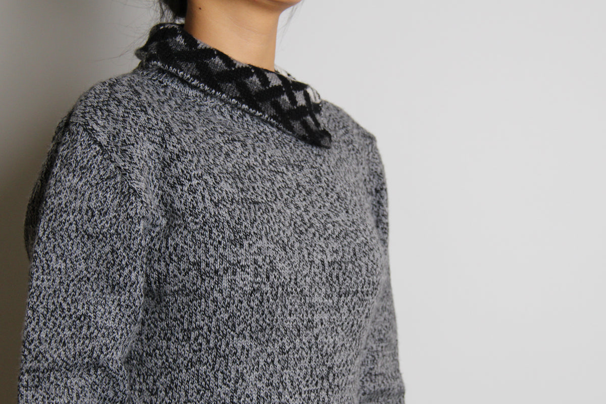 EXKLUSIV Rollkragen Pullover Grau