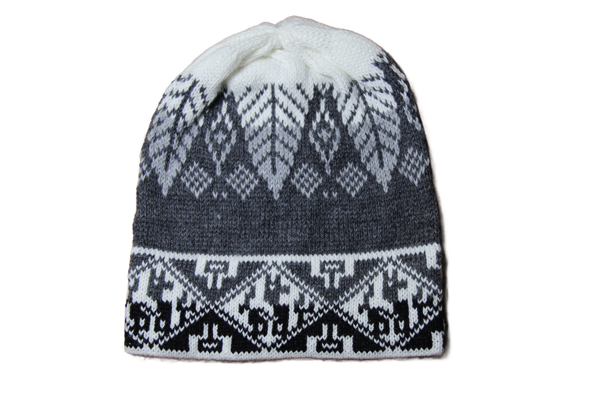 GORRO Mütze Weiss-Grau