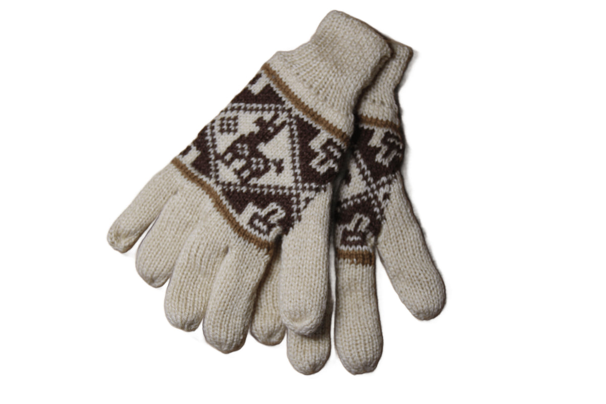 GUANTES Handschuhe Beige