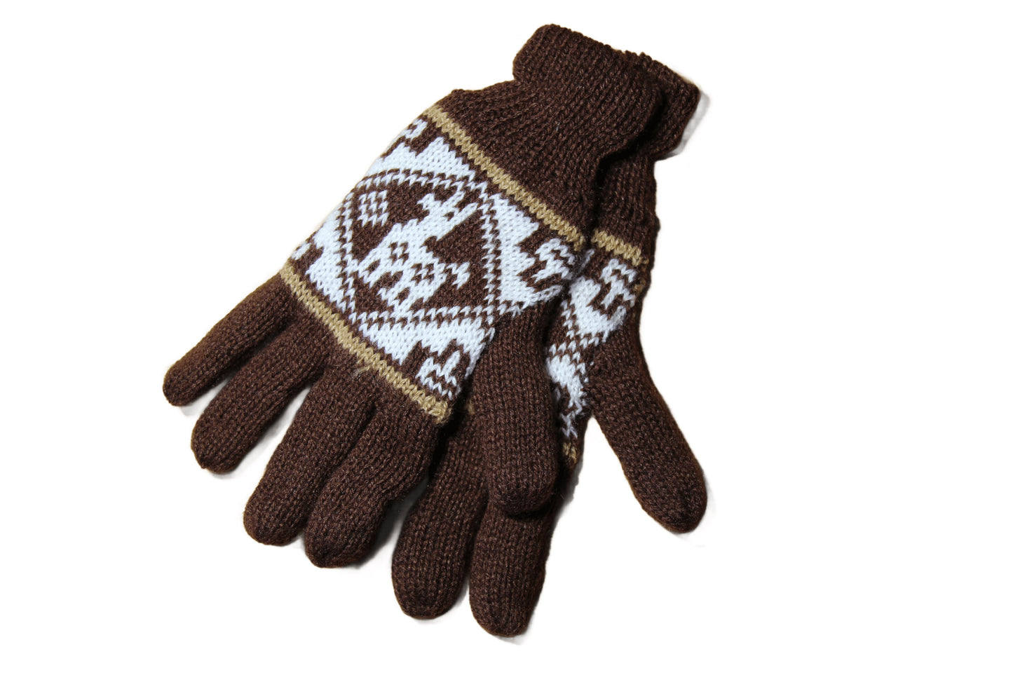 GUANTES Handschuhe Braun