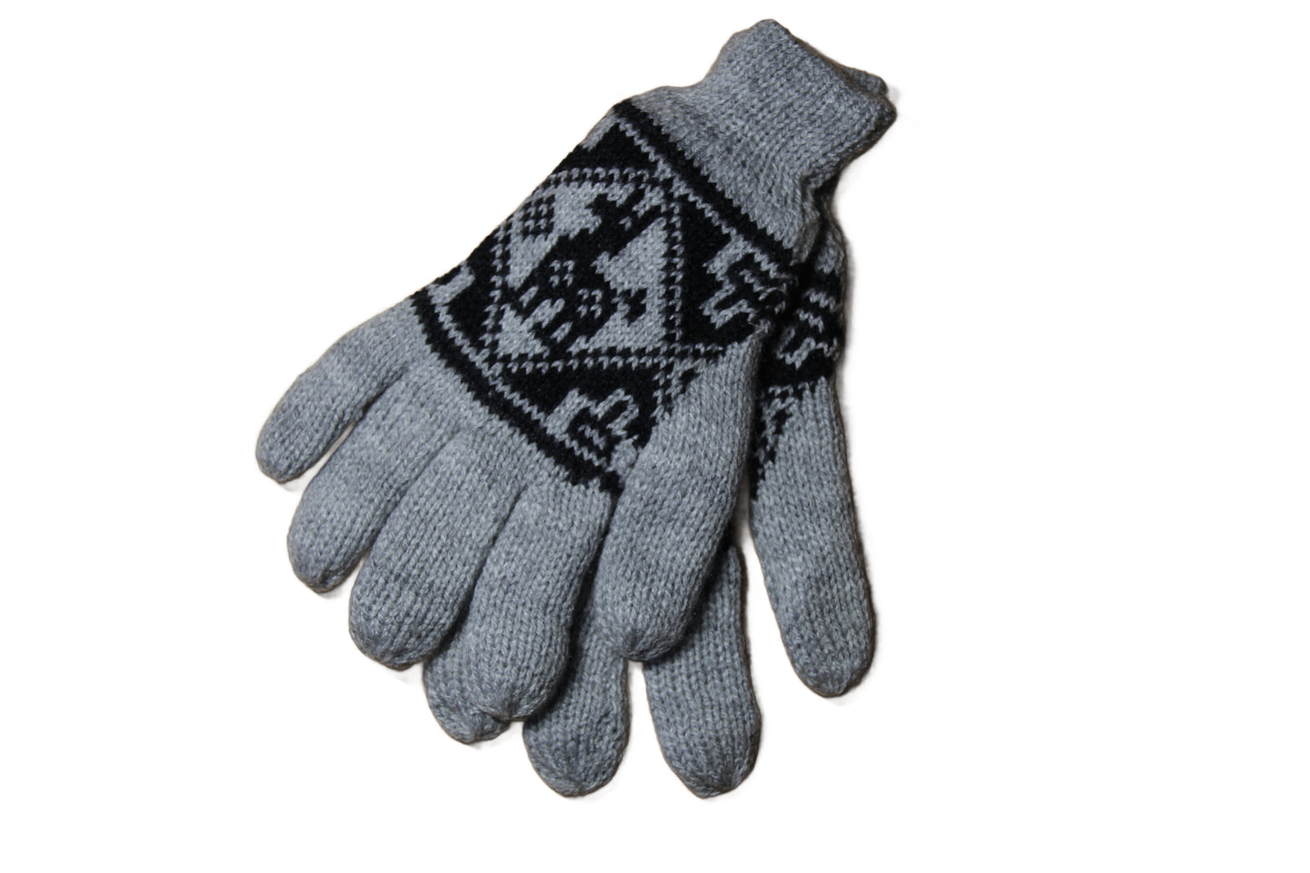 GUANTES Handschuhe Hellgrau