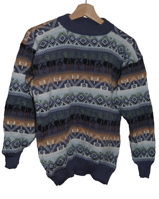 COLORADO Pullover Blau-Gold