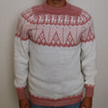 SELVA Pullover Weiss-Rosa