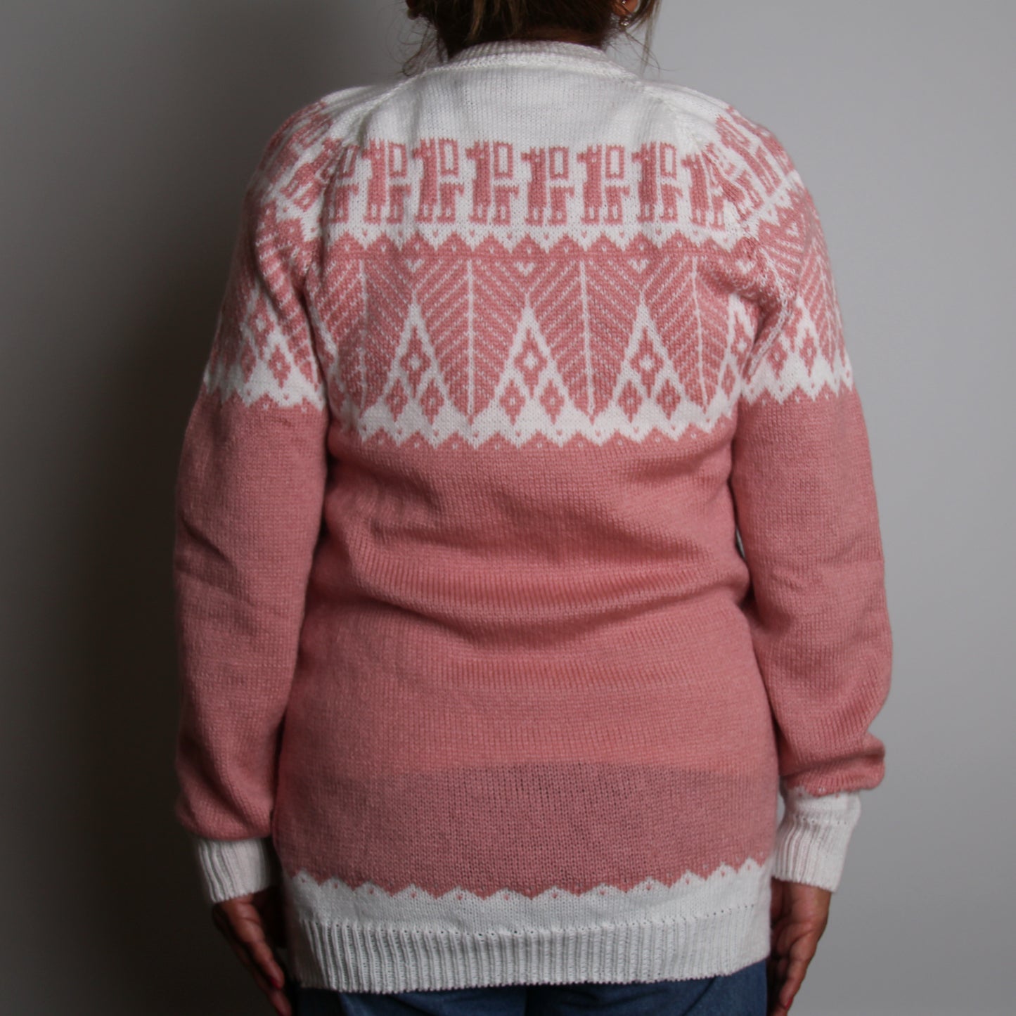 SELVA Pullover Rosa-Weiss (exklusiv)