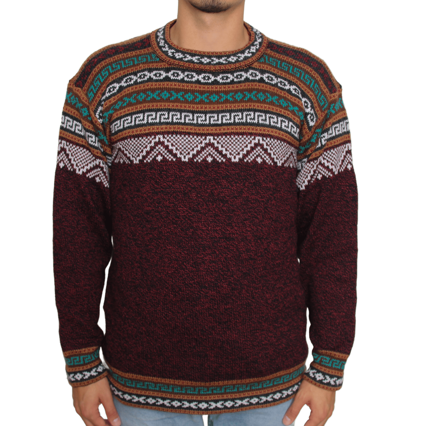 TUNICA Pullover Weinrot