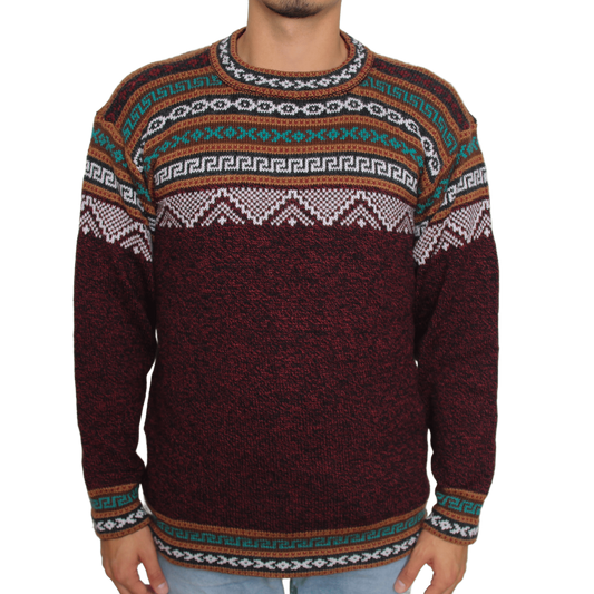 TUNICA Pullover Weinrot